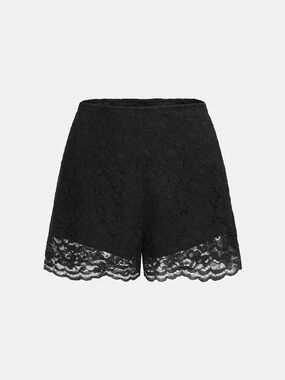 287 Floral Lace High-Waisted Shorts